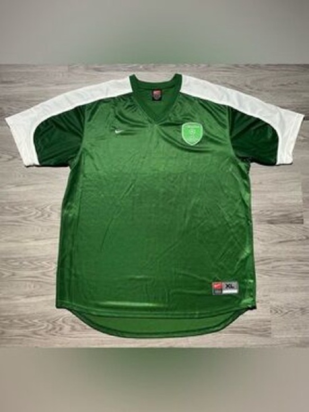Nike Green and White Heineken UEAF Champions League Soccer Jersey